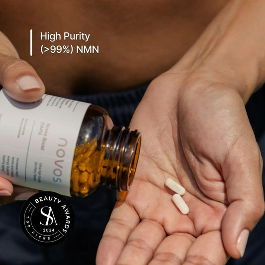 Novos Boost NMN - Contains 250 mg of High-Purity NMN, 60 Capsules, Supports Cellular Repair and DNA Protection, Boosts NAD+